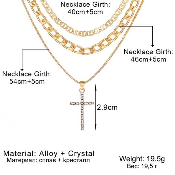 Elegant Gold Layered Necklace Set - Picture 4 of 4